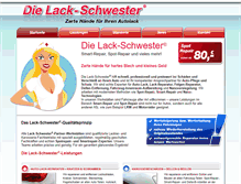 Tablet Screenshot of lackschwester.de